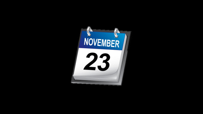 History of November 23 