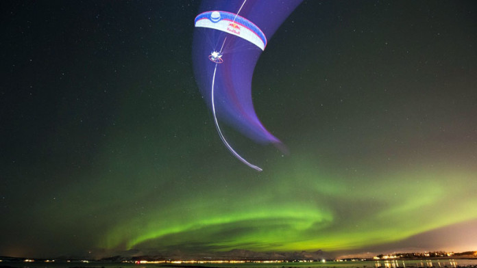 Dream Come True: Paragliding Under the Northern Lights