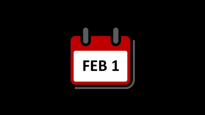 History of February 1