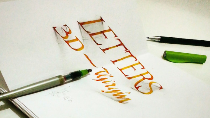 Calligraphy 3-D Art