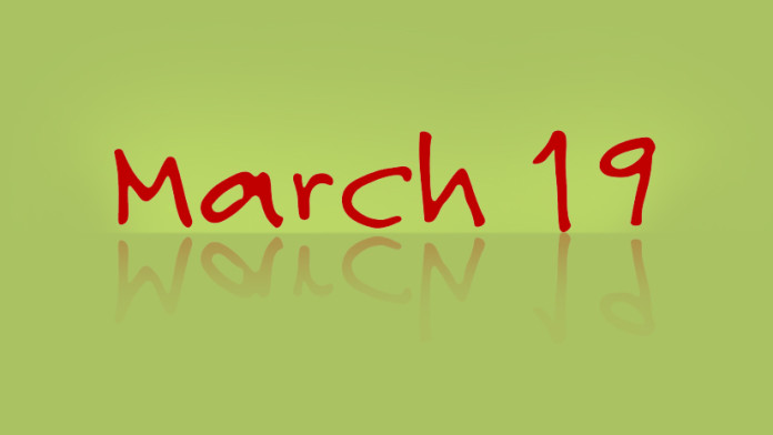 History of March 19