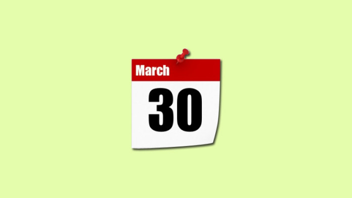 History of March 30