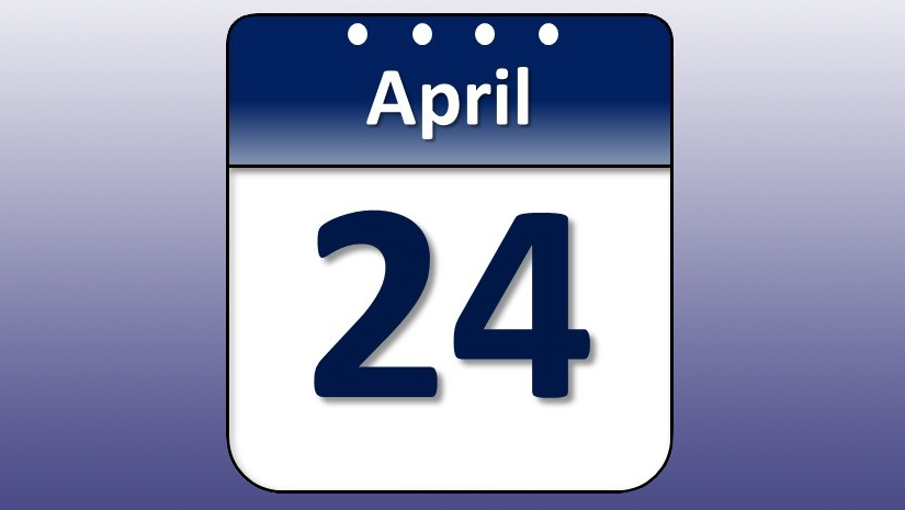 Какой праздник 29 апреля 24 года. April 24. Календарь апрель 24. 24 Апреля. Априли 24 картинки.
