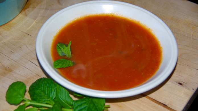 Tomato & Mint Soup