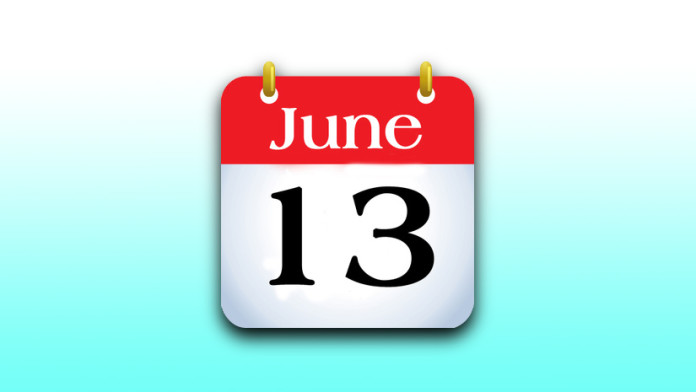 History of June 13