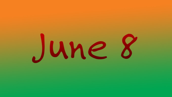 History of June 8