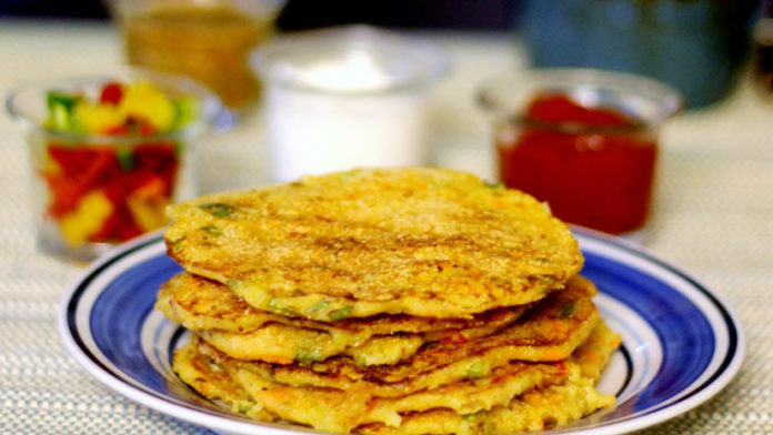 Delicious Vegetable Oats Pancakes Recipe