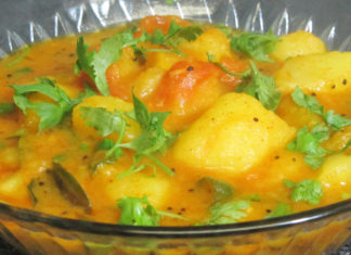 Simple Aloo Curry With Curd Recipe