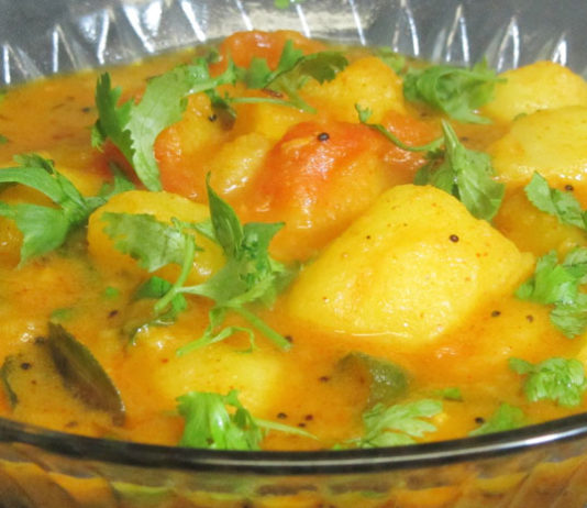 Simple Aloo Curry With Curd Recipe