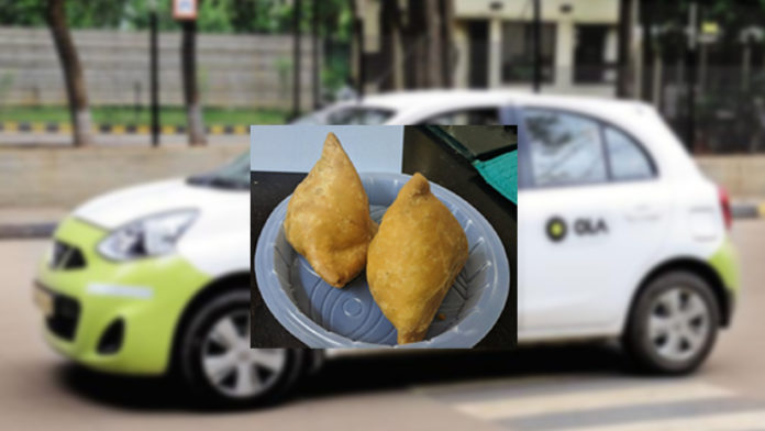 A Man Receives Samosas Over Cancellation Of Ola Cab Charges?