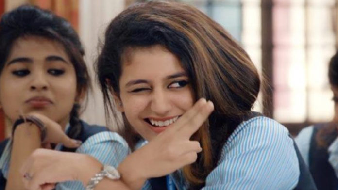 Priya Varrier again mesmerize with Cute Expressions form Oru Adaar Love Gun Shot Scene at an Event