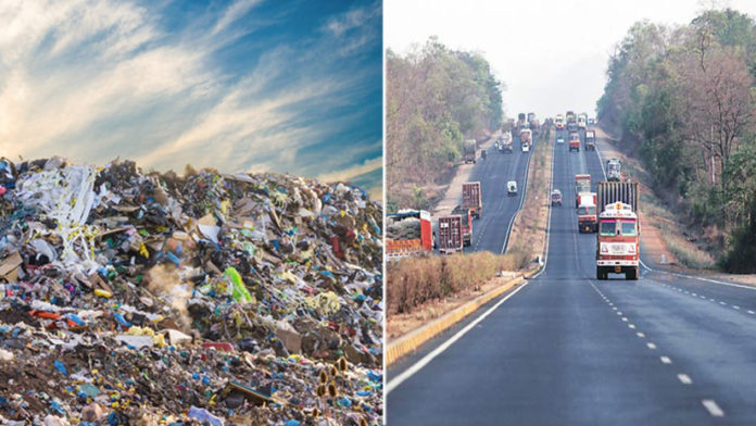 1km of Plastic Road Using 470 KG Plastic Wastage . Results are Good